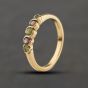 Second Hand 9ct Yellow Gold Amethyst & Peridot Five Stone Ring 41104432