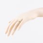 Second Hand 9ct Yellow Gold Cubic Zirconia Square Cut Half Eternity Ring 41104435