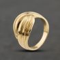 Second Hand 9ct Yellow Gold Crossover Dress Ring 41104452