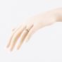 Second Hand 9ct Yellow Gold Cubic Zirconia Channel Set Half Wishbone Ring 41104475