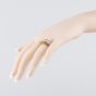Second Hand 9ct Yellow Gold Cultured Pearl Three Row Dress Ring 41104502