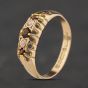 Second Hand Vintage 9ct Yellow Gold Seed Pearl & Garnet Five Stone Ring 41104505