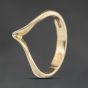 Second Hand 9ct Yellow Gold Half Wishbone Ring 41104516