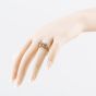 Second Hand Vintage 9ct Yellow Gold Garnet Three Stone Ring 41104522