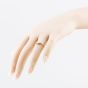 Second Hand 9ct Yellow Gold Cubic Zirconia Half Wishbone Ring 41104530