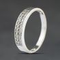 Second Hand 9ct White Gold Cubic Zirconia Two Row Half Eternity Ring 41104535