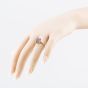 Second Hand Yellow Gold Amethyst Oblong Dress Ring 41104540