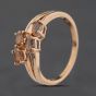 Second Hand 9ct Rose Gold Fancy Four Stone Ring 41104585
