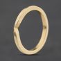 Second Hand 9ct Yellow Gold Half Wishbone Ring 41104612