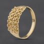 Second Hand 9ct Yellow Gold 5 Row Keeper Ring 41104623