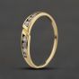 Second Hand 9ct Yellow Gold Cubic Zirconia Half Eternity Ring 41104658