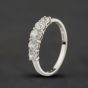 Second Hand 9ct White Gold Cubic Zirconia Five Stone Ring 41104673