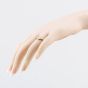 Second Hand 9ct Yellow Gold Cubic Zirconia Half Wishbone Ring 41104679