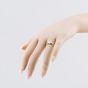 Second Hand 9ct Yellow Gold Cultured Pearl Crossover Pattern Shoulder Dress Ring 41104740