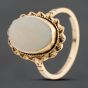 Second Hand 9ct Yellow Gold Opal Oval Dress Ring 41104836