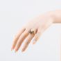Second Hand 9ct Yellow Gold Sapphire Fancy Spray Cluster Ring 41104843