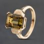 Second Hand 9ct Yellow Gold Zircon Dress Ring 41104849