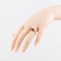 Second Hand 9ct Yellow Gold Red Quartz Dress Ring 41104851