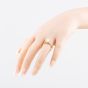 Second Hand 14ct Yellow Gold Cubic Zirconia Shoulder Set Solitaire Ring 41104856
