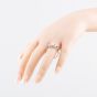 Second Hand 9ct White Gold Cubic Zirconia Three Stone Ring 41104860