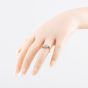 Second Hand 9ct Yellow Gold Cubic Zirconia Cluster Ring 41104865