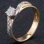 Second Hand 18ct Yellow Gold Brilliant Cut Diamond Solitaire Ring 4112006