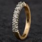Second Hand 14ct Yellow Gold Brilliant Cut Diamond 7 Stone Ring 4112025