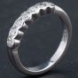 Second Hand 18ct White Gold Brilliant Cut 0.65ct Diamond Rubover Ring 4112079