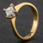 Second Hand 18ct Yellow Gold Princess Cut 0.73ct Diamond Ring 4112105