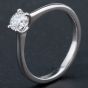 Second Hand Platinum Brilliant Cut Diamond Solitaire Ring 4112213