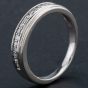 Second Hand Palladium Brilliant Cut Diamond 15 Stone Half Eternity Ring 4112259