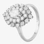 Second Hand 14ct White Gold 1.50ct Diamond Marquise Cluster Ring 4112821