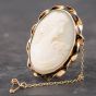 Second Hand 9ct Yellow Gold Cameo Brooch 41131008