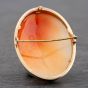 Second Hand 9ct Yellow Gold Cameo Oval Brooch 41131017