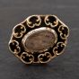 Second Hand Antique Yellow Gold Mourning Brooch 41131021
