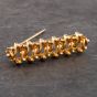 Second Hand Vintage Yellow Gold Ornate Bar Brooch 41131044