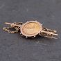 Second Hand Vintage 9ct Yellow Gold 1912 George Half Sovereign Coin Brooch 41131063