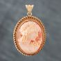Second Hand 9ct Yellow Gold Cameo Brooch 41131068