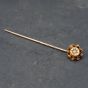 Second Hand Vintage Yellow Gold Diamond Set Stick Pin Brooch 41131115
