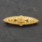 Second Hand 15ct Yellow Gold Raised Geometric Beaded Decoration Brooch 41131148