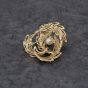 Second Hand 9ct Yellow Gold Pearl Swirling Leaf Design Brooch 41131166