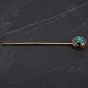 Second Hand Vintage Old Cut Diamond and Turquoise Fancy Stick Pin 4113446