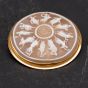 Second Hand 18ct Yellow Gold Large Round Cameo Brooch 4113447