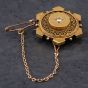Second Hand Vintage Mourning Diamond Set Brooch 4113448