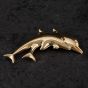 Second Hand 9ct Yellow Gold Dolphin Brooch 4113494