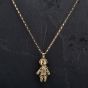 Second Hand 9ct Yellow Gold Gemstone Set Ragdoll Movable Pendant 4114093