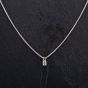 Second Hand Platinum Emerald Cut Diamond Single Stone Pendant 4114098