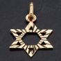 Second Hand 9ct Yellow Gold Diamond Cut Open Star Of David Pendant 4114101