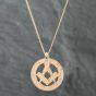 Second Hand Vintage 9ct Yellow Gold Masonic Pendant & 23 Inch Curb Chain 41141165