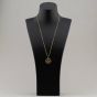 Second Hand Vintage 9ct Yellow Gold Masonic Pendant & 23 Inch Curb Chain 41141165